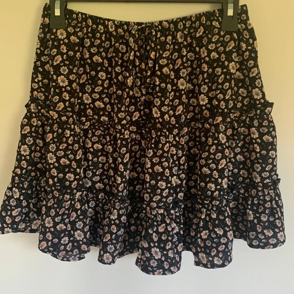Flowy Floral Skirt